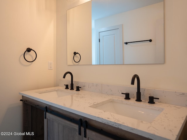 bathroom featuring vanity