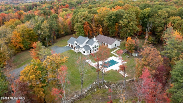 birds eye view of property