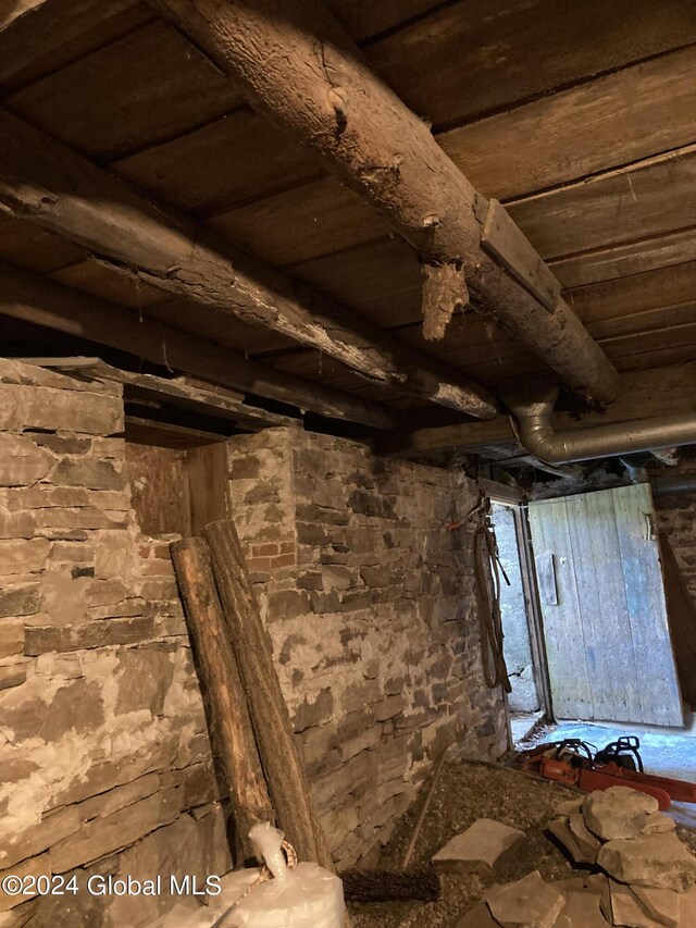 details with wood ceiling