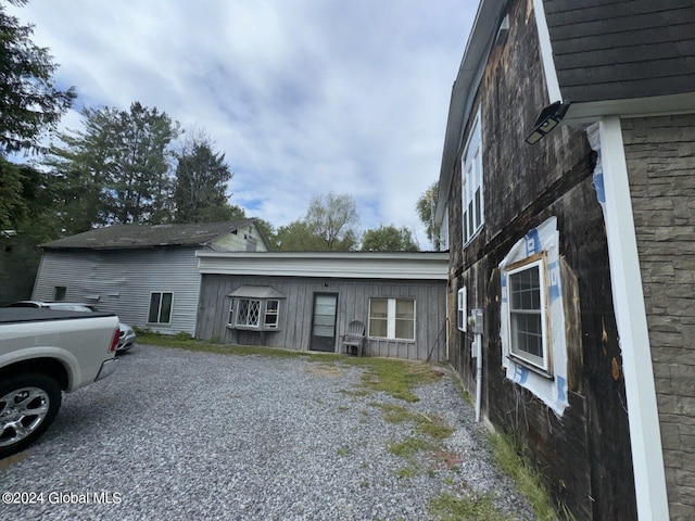 view of home's exterior