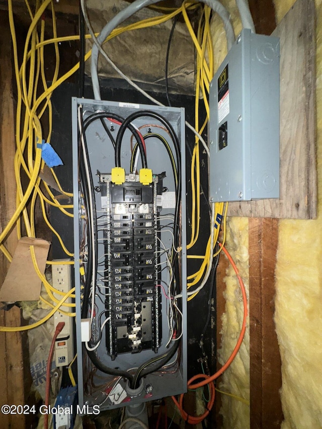 utility room featuring electric panel