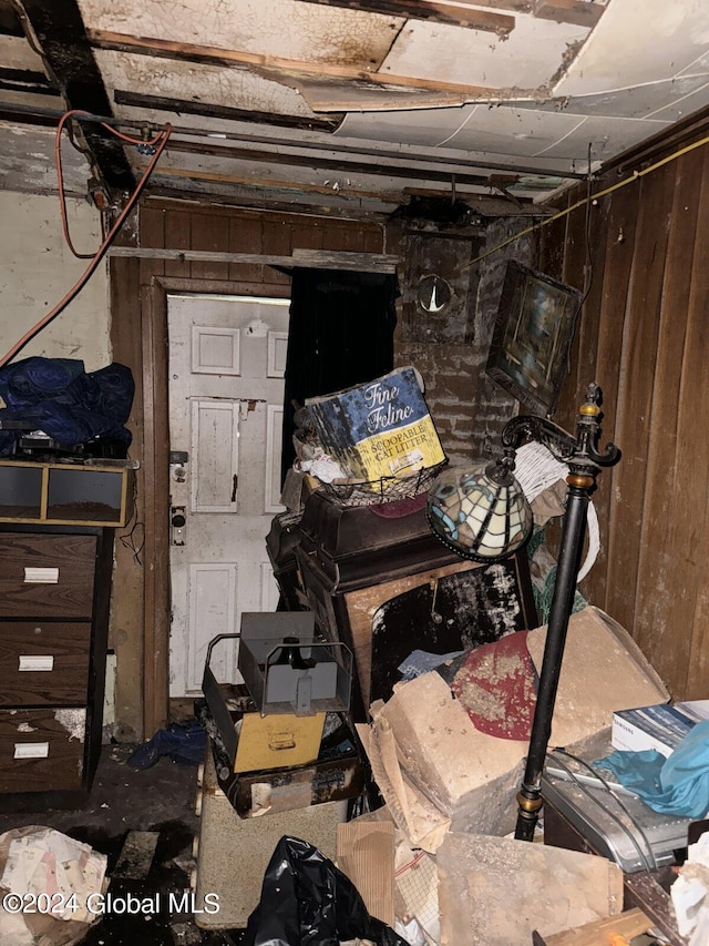 view of basement