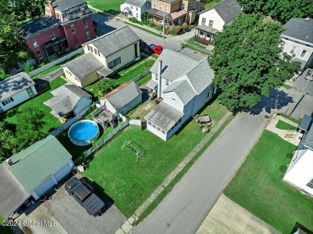 aerial view featuring a residential view