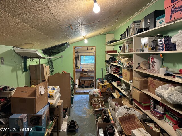 view of storage room