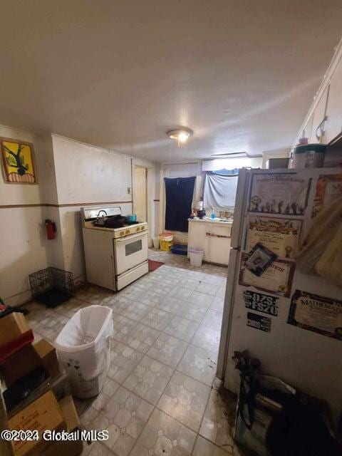 interior space with white appliances