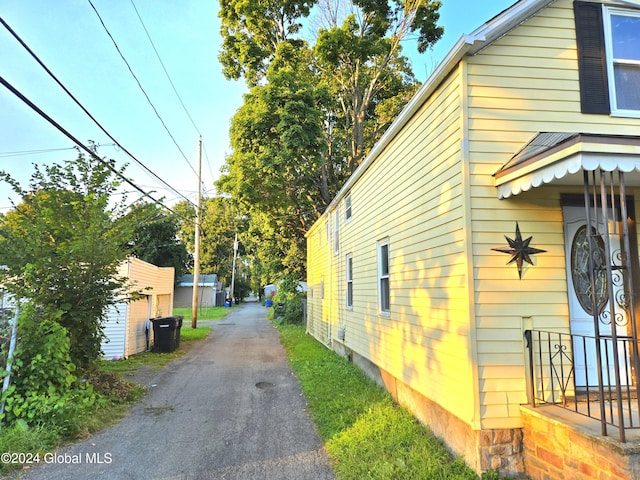 view of property exterior