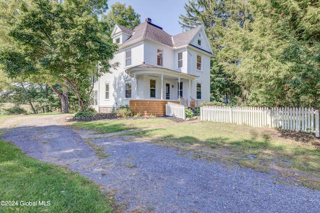 victorian home with covered porch