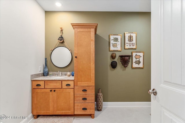 bathroom featuring vanity