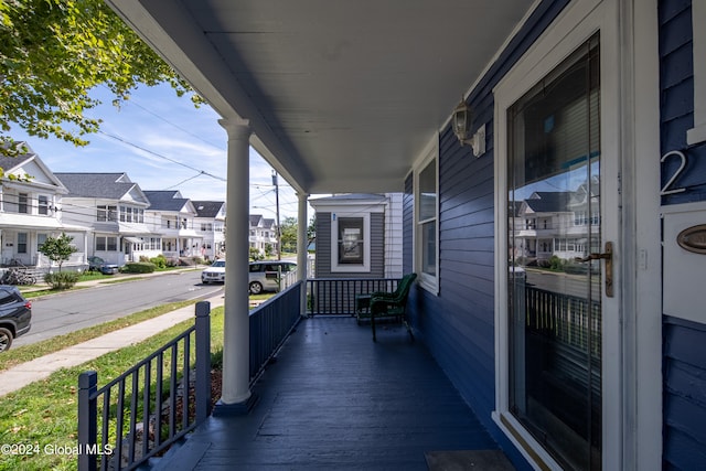 balcony with a porch