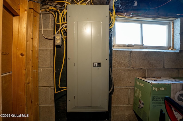 utility room featuring electric panel