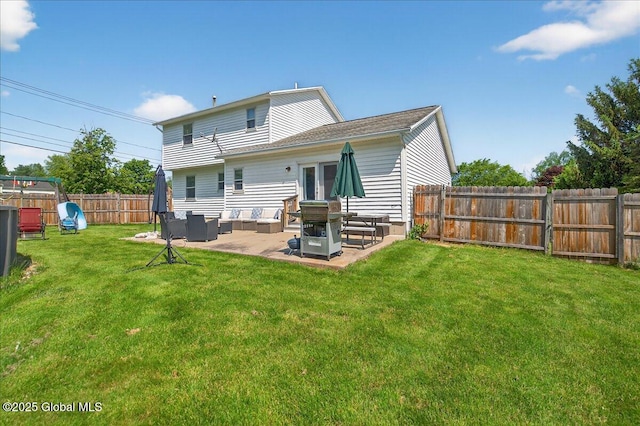 50 Whipple Way, Altamont, NY 12009 - back of property featuring an outdoor hangout area and a patio area