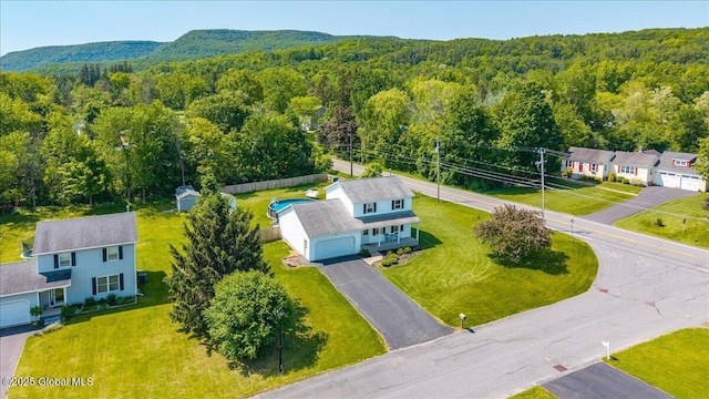 50 Whipple Way, Altamont, NY 12009 - aerial view of property and surrounding area with a heavily wooded area