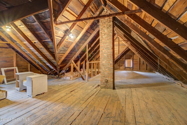 view of attic