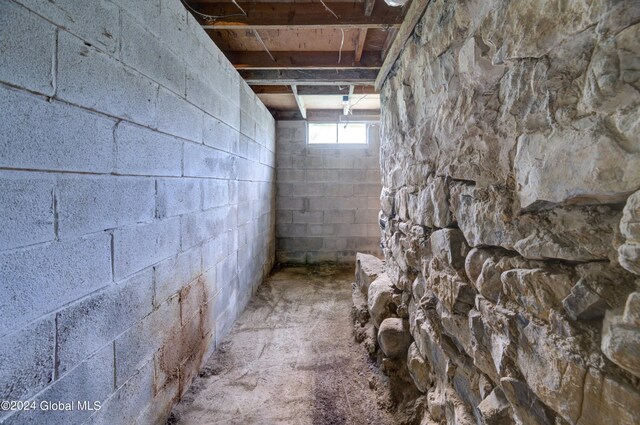 interior space featuring concrete flooring