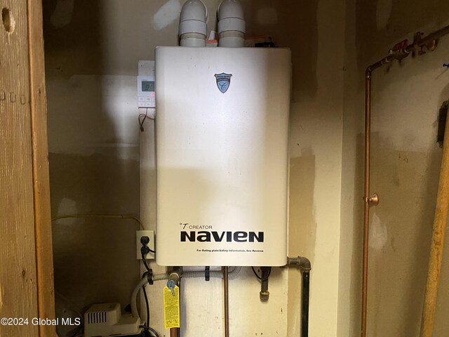 utilities featuring tankless water heater