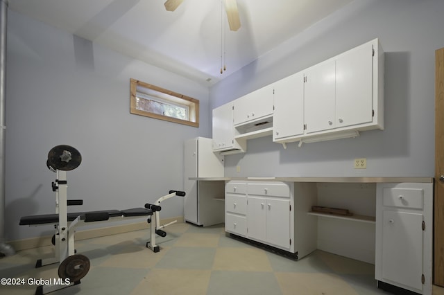 135 Sparrowhawk Lake Rd, Maryland, NY 12155 - interior space with a ceiling fan and light floors