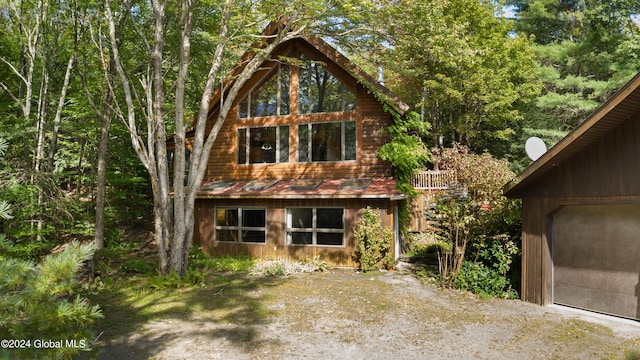 135 Sparrowhawk Lake Rd, Maryland, NY 12155 - view of home's exterior with a garage