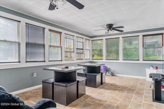 view of sunroom / solarium