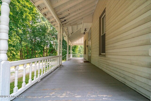 view of patio with covered porch