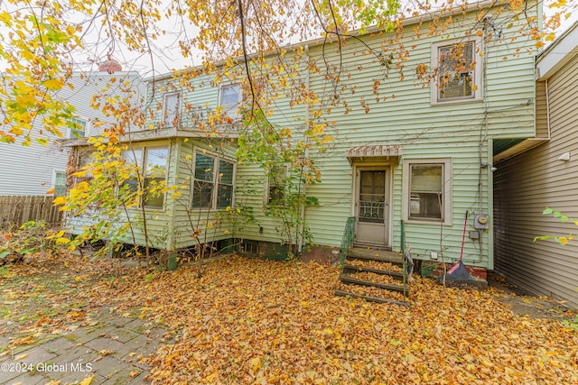 view of back of property