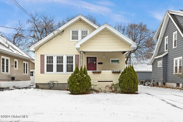 view of bungalow-style home