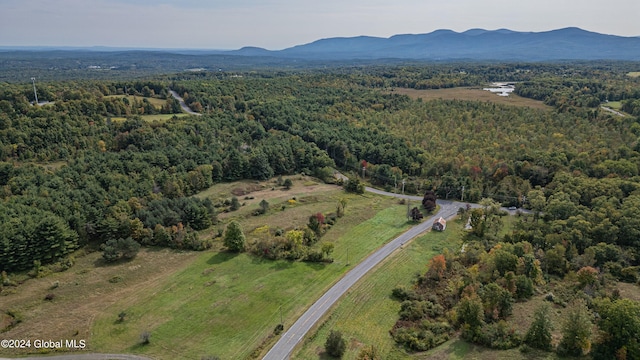 bird's eye view featuring a mountain view