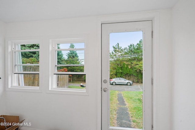 doorway featuring a healthy amount of sunlight