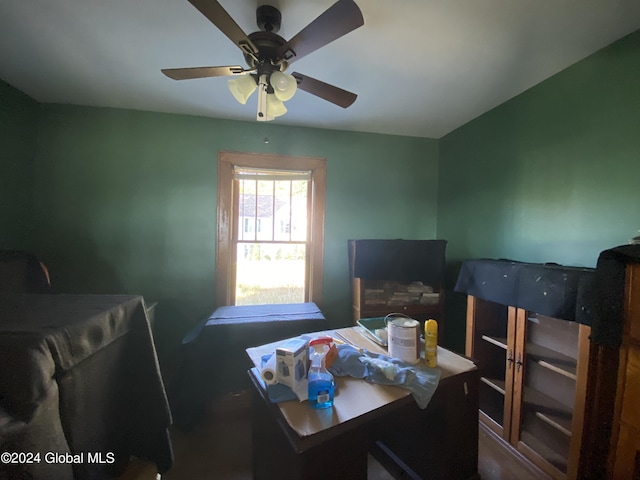 8 First Ln, Port Henry, NY 12974 - home office with a ceiling fan
