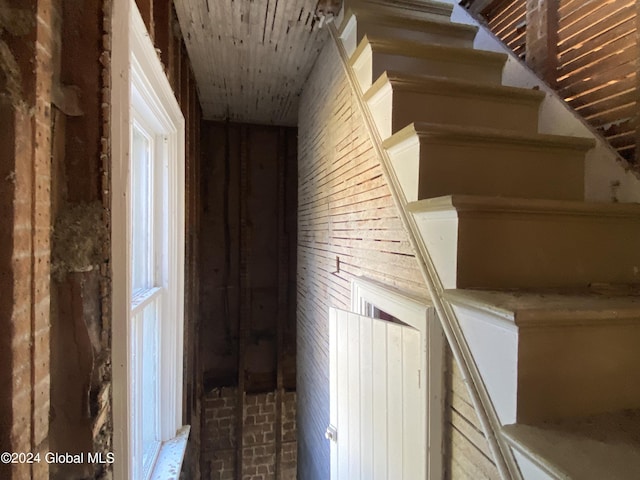 8 First Ln, Port Henry, NY 12974 - stairway featuring brick patterned flooring