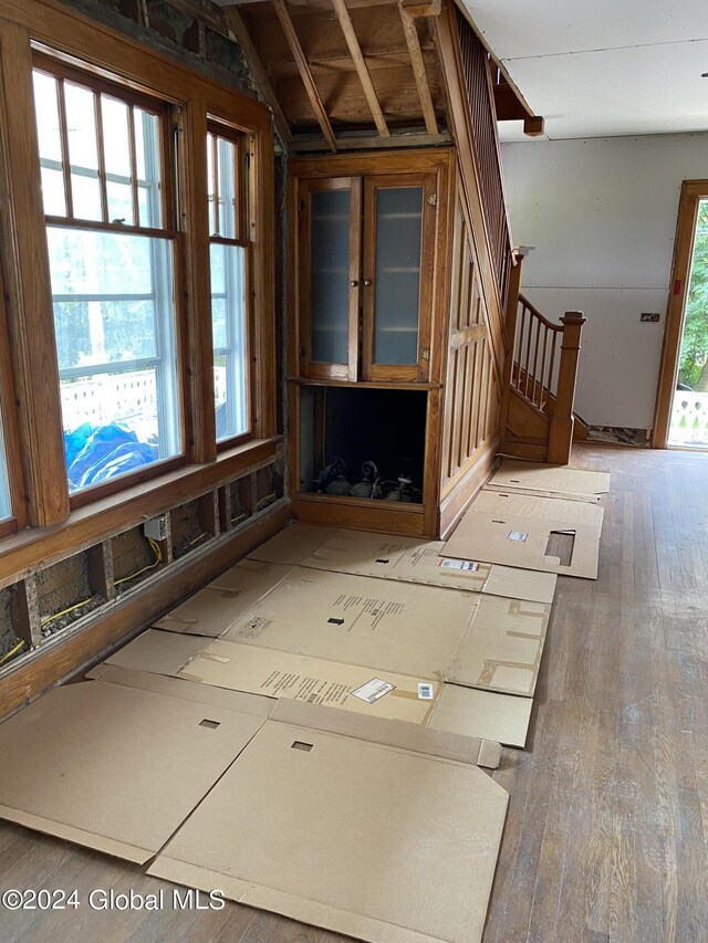 8 First Ln, Port Henry, NY 12974 - interior space featuring hardwood / wood-style flooring and stairs