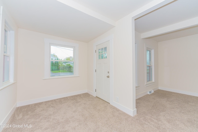 view of carpeted empty room