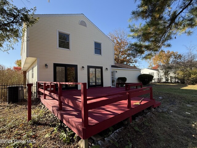 25 Kling Ter, Voorheesville, NY 12186 - wooden terrace with cooling unit