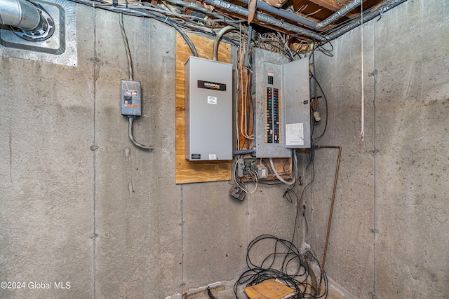 utility room with electric panel