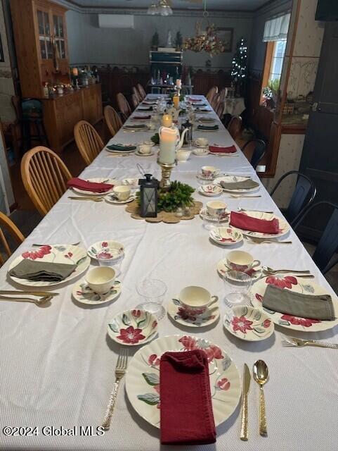 view of dining area