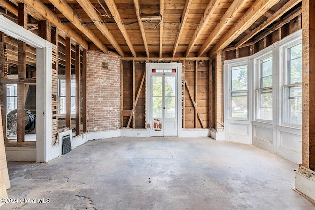 miscellaneous room featuring a wealth of natural light