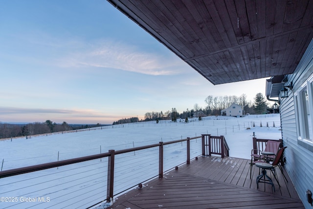 dock area with a wooden deck