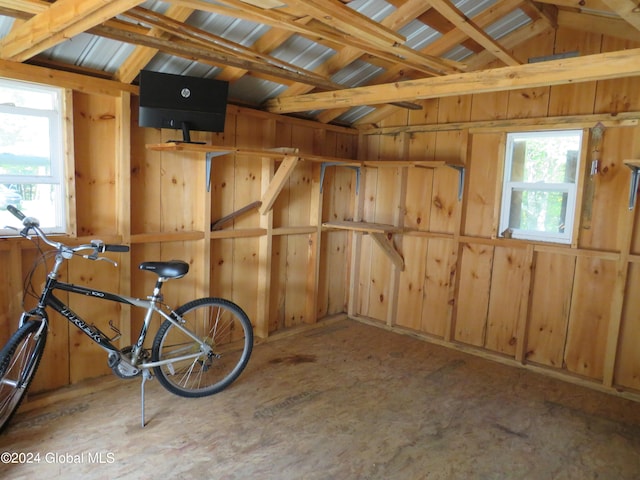 view of storage room