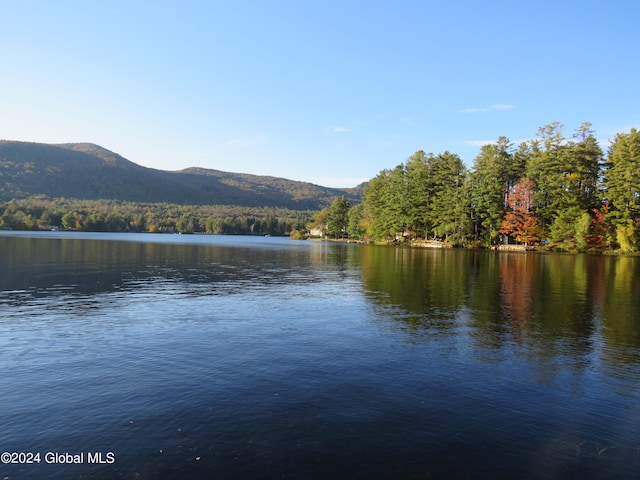 property view of water with a mountain view