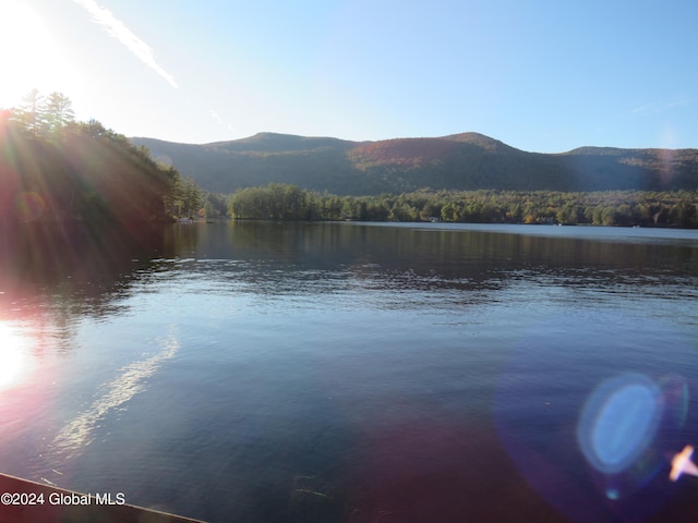 property view of water with a mountain view