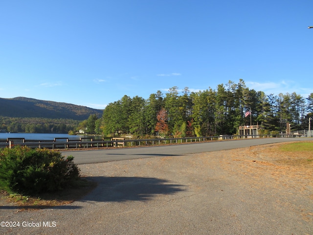 view of road featuring a mountain view