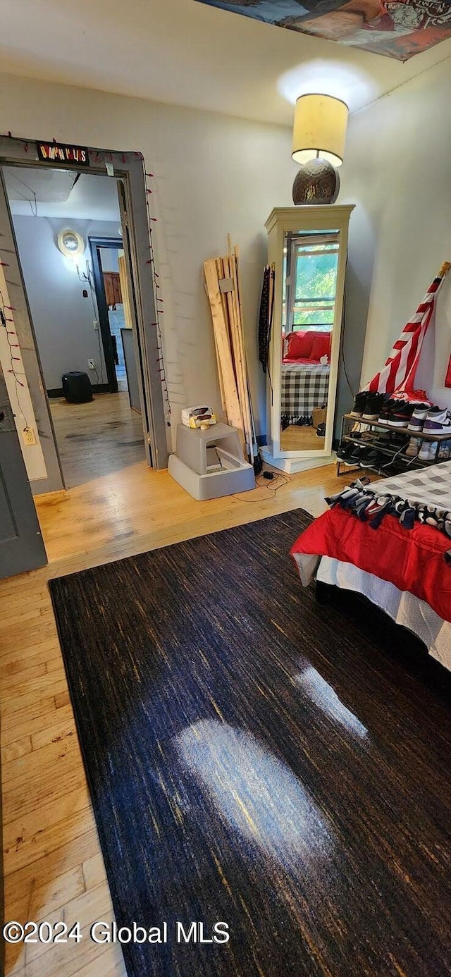 interior space featuring hardwood / wood-style floors