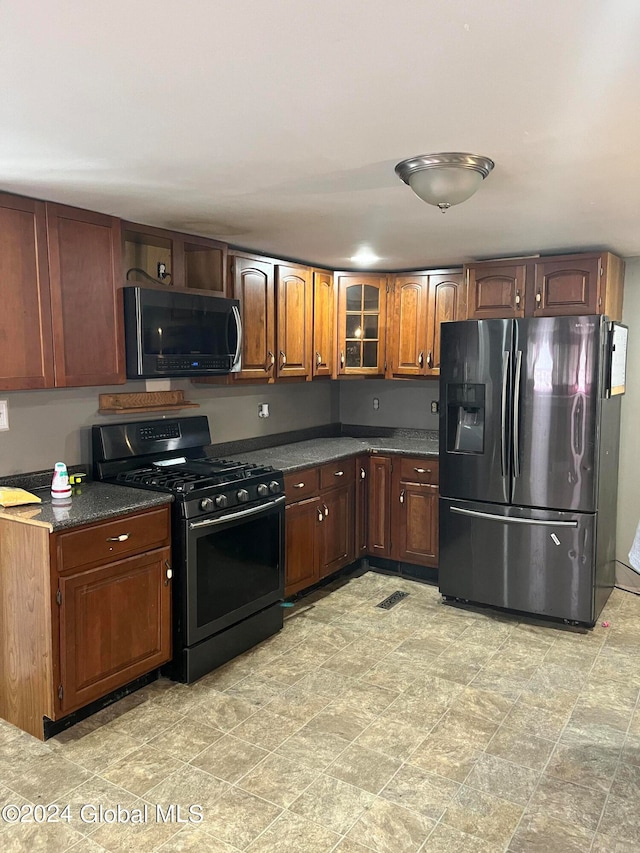 kitchen with stainless steel appliances