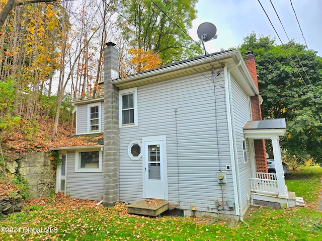 view of back of property