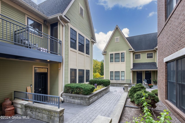 exterior space featuring covered porch