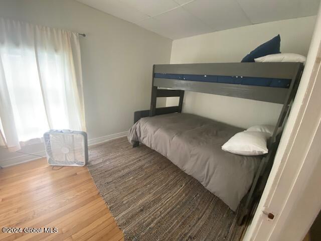 bedroom featuring hardwood / wood-style flooring