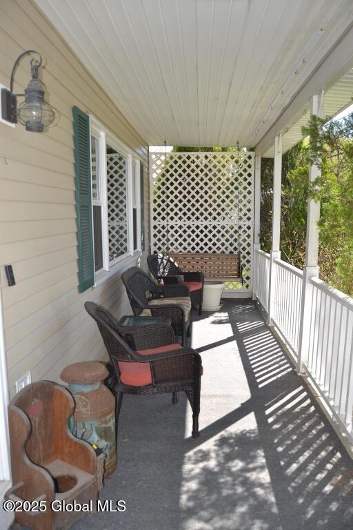view of patio / terrace with a porch