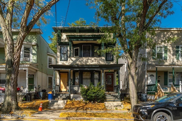 view of front of home with a porch