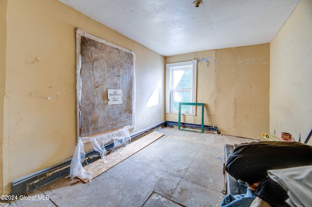 view of spare room