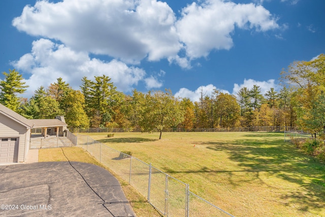 view of yard featuring a patio area