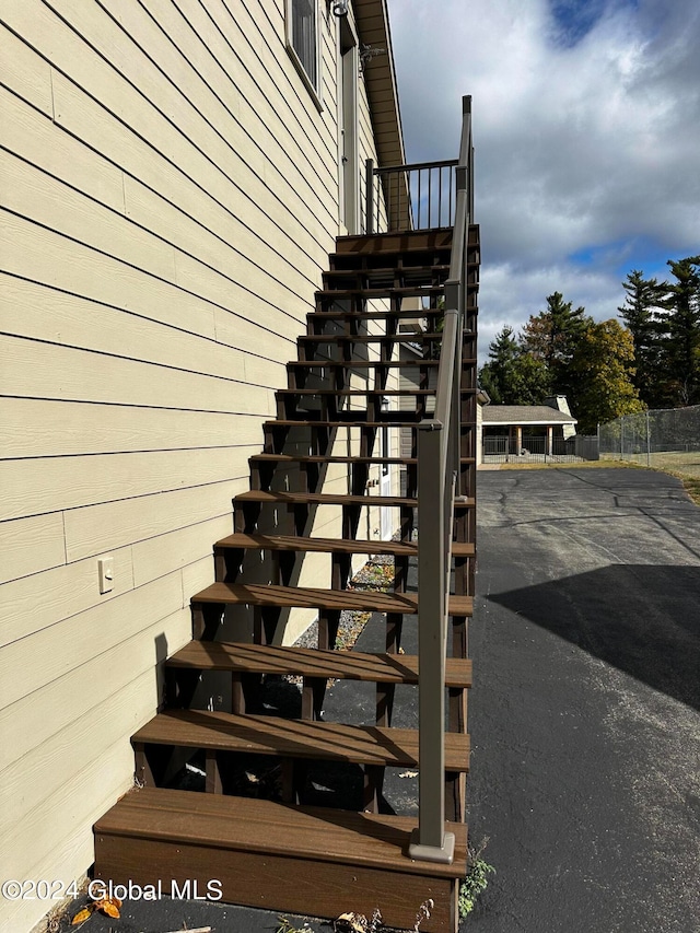 view of staircase